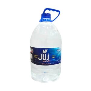 آب مقطر زلال 5 لیتری تک عددی و۴ عددی یک بار تقطیر دیونیزه
