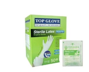 دستکش جراحی مسترگارد کارخانه تاپ گلاو مالزی masterguard surgical gloves